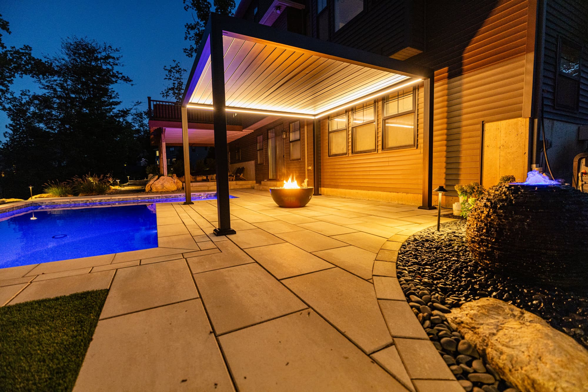 Custom pergola and outdoor living by Kennedy Design+Build, Coopersburg PA